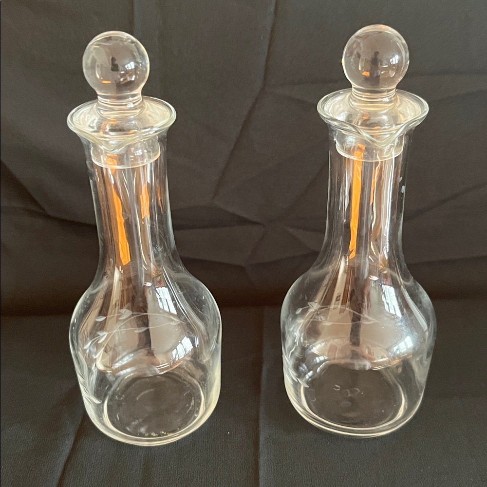 Princess House Crystal  Oil & Vinegar Set